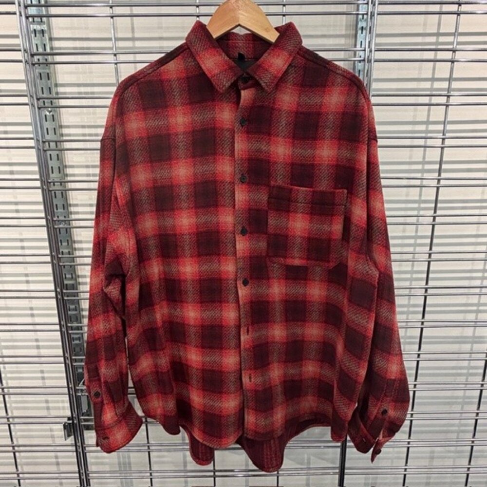 H&M "Edition by John Boyega" Red Plaid Shirt – Size M